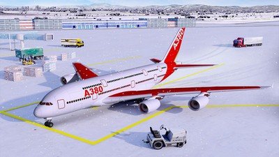 风雪货运飞机着陆